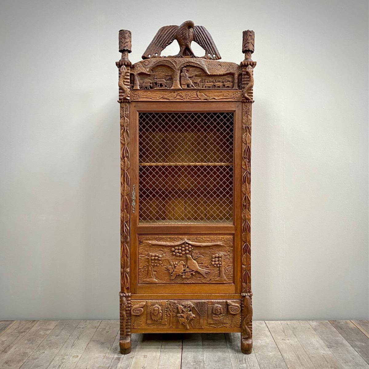 Folk art cabinet 