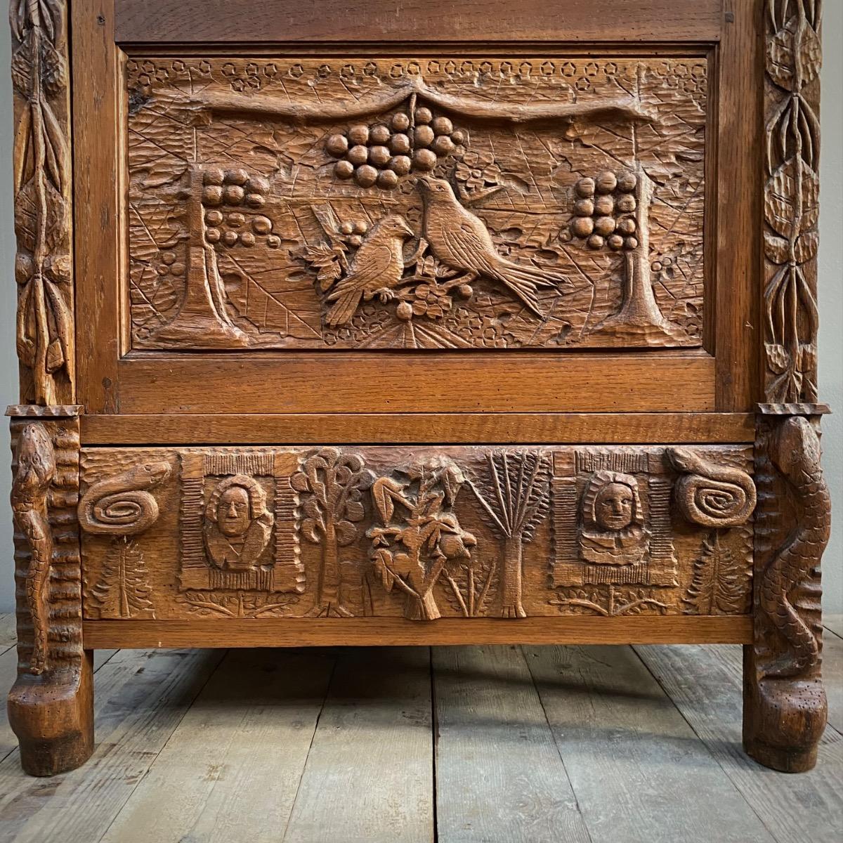 Folk art cabinet 