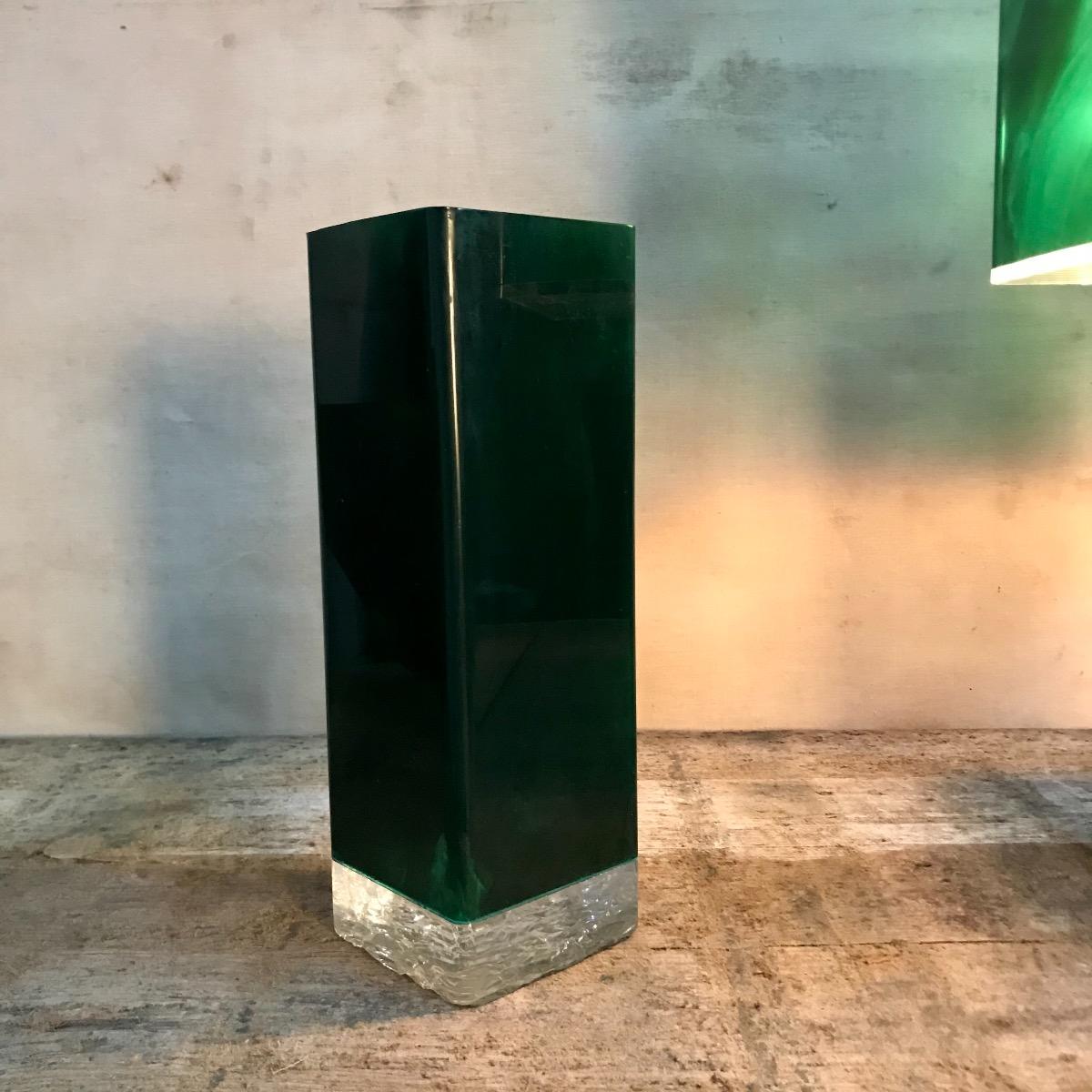 Large green glass bottles - Decoration - Collection - Eric Bienaime