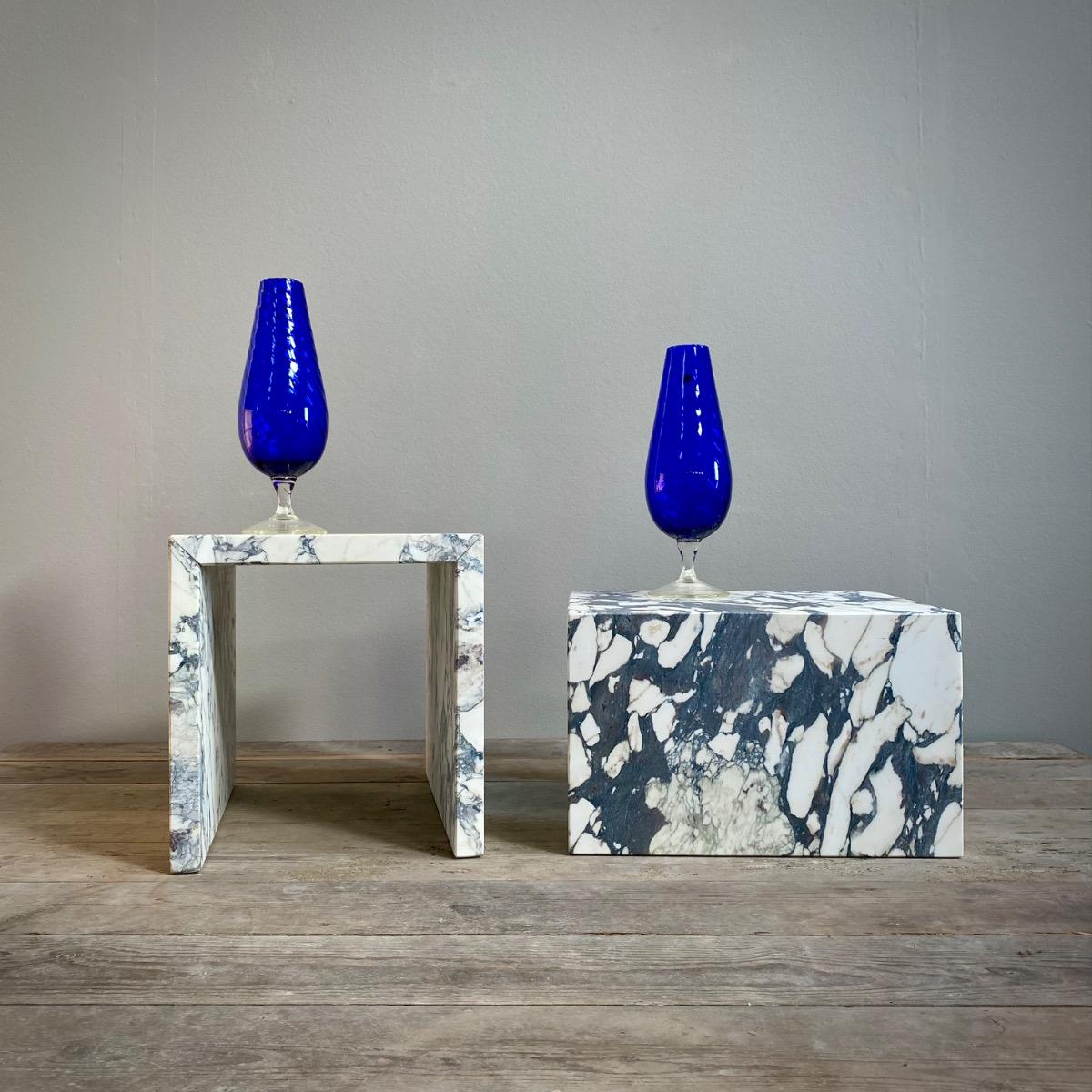 Marble side tables 