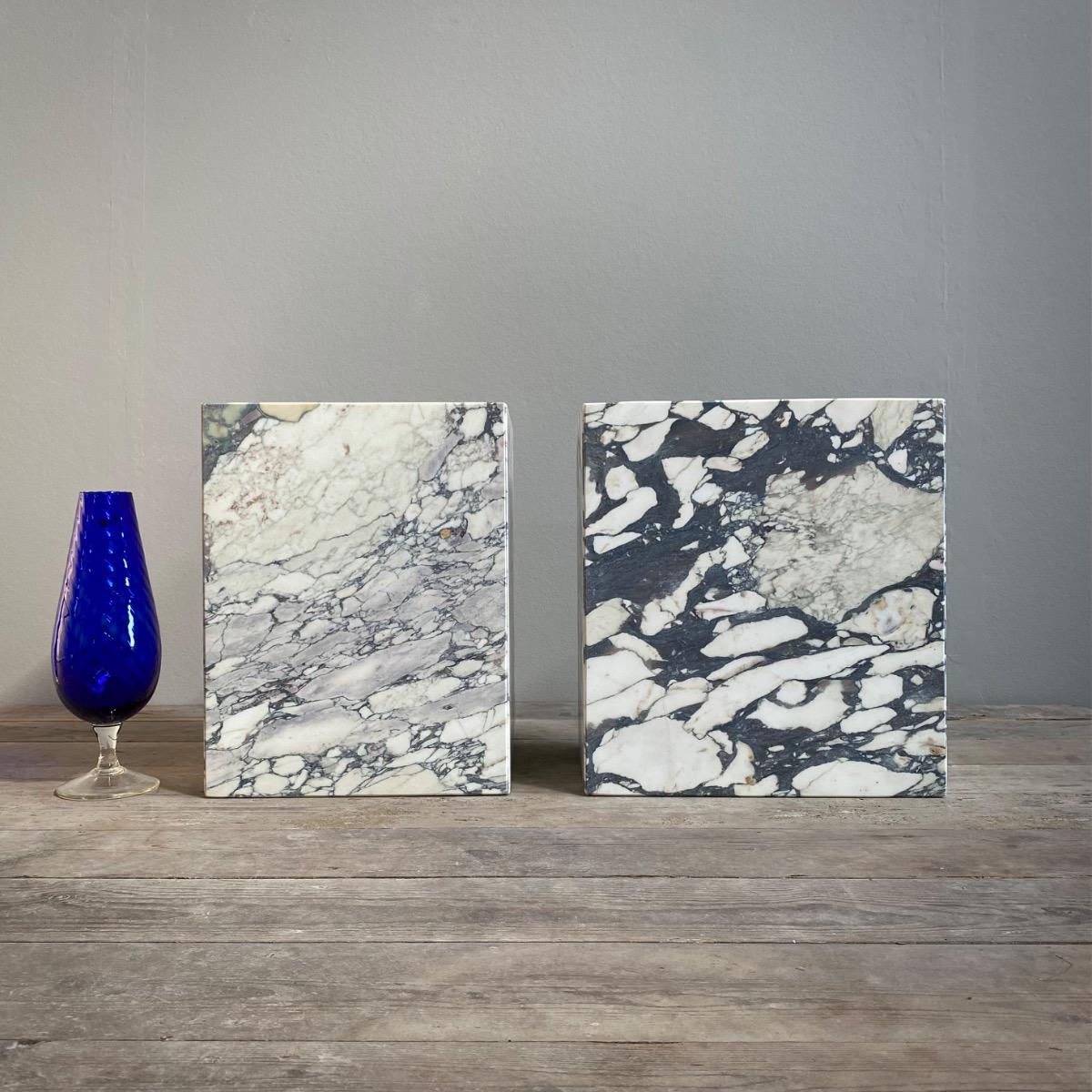 Marble side tables 