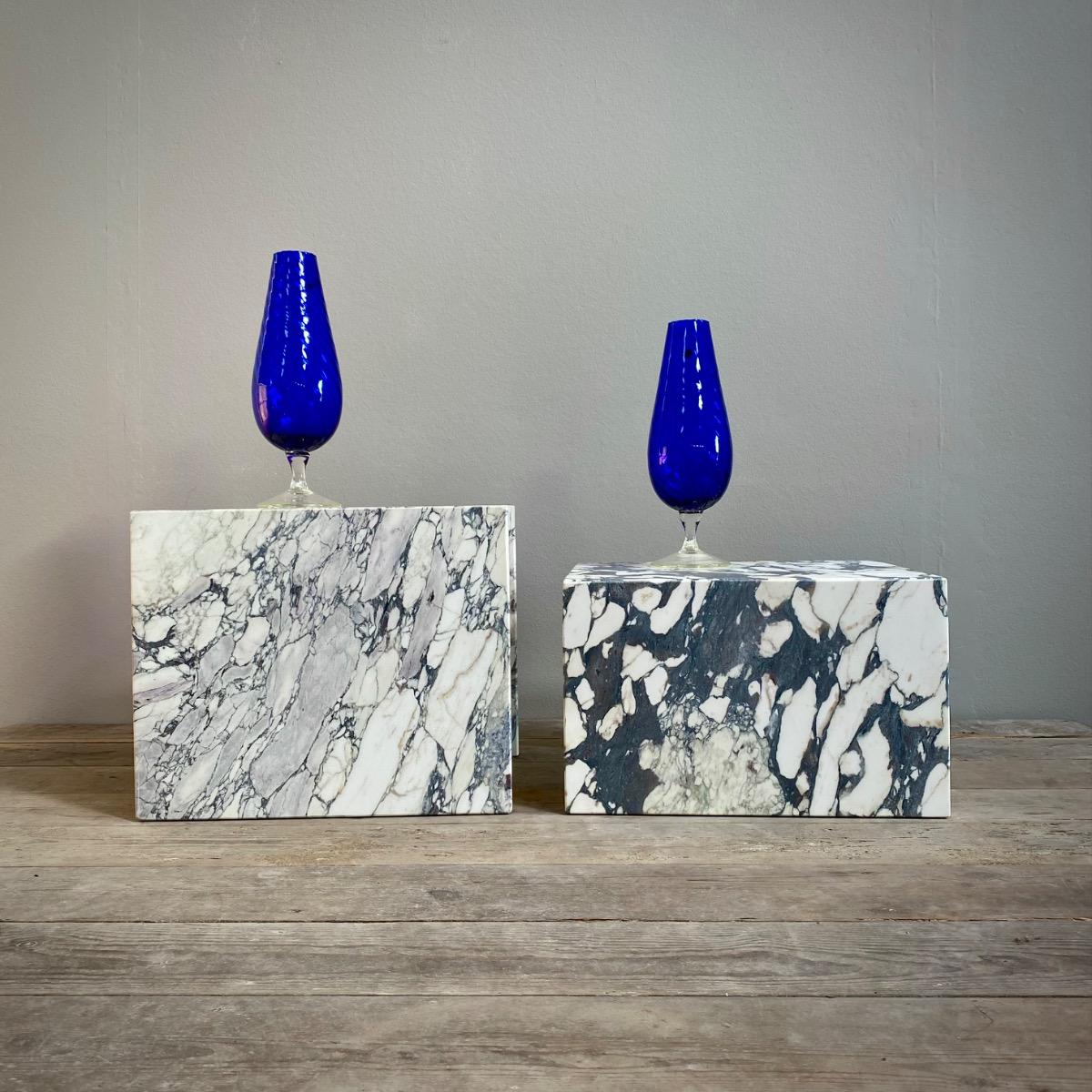 Marble side tables 