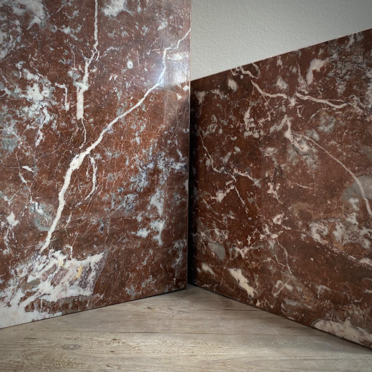 Pair of marble  plinths