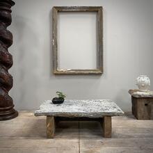 Stone & wood low table 